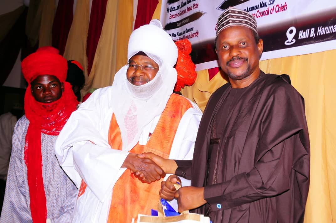 A ceremonial greeting at a Faculty event