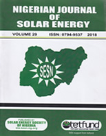 Nigerian Journal of Solar Energy