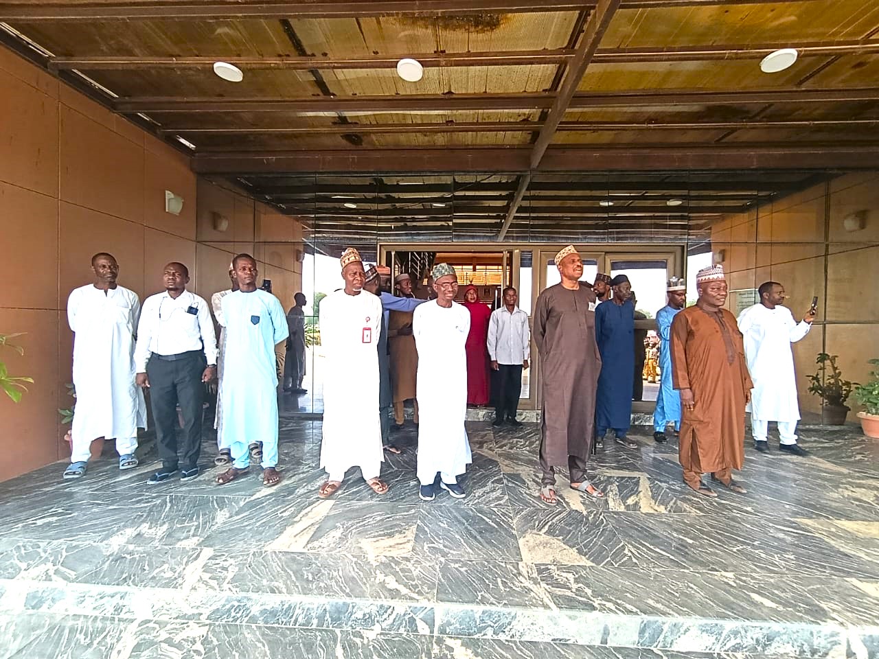 University officials at a social and management sciences event